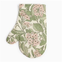 Варежка-прихватка «Этель» Spring garden, 20×27 см,100% хлопок, саржа 190 г/м²