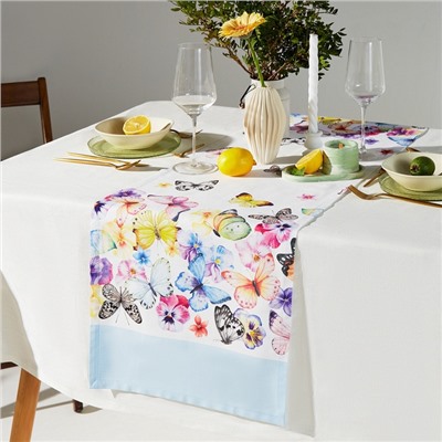 Дорожка на стол Этель «Бабочки» 40×149 см, 100% хлопок, репс 210 г/м²