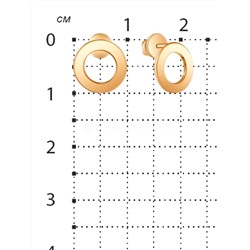 Серьги из золочёного серебра 925 пробы 25032з