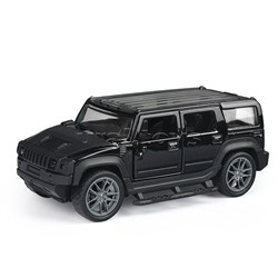 Чёрная инерционная машинка Сафари die-cast,1:32, открывающиеся двери