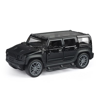 Чёрная инерционная машинка Сафари die-cast,1:32, открывающиеся двери