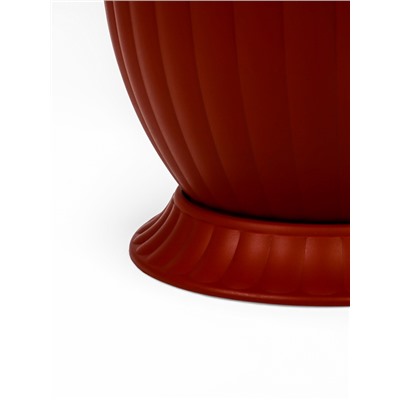 Горшок для цветов «Венеция», 5 л, пластиковый, коричневый