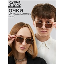 Очки солнцезащитные, uv 385, коричневая линза