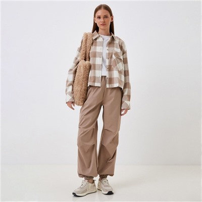 Брюки женские карго MIST, бежевые, размер 46-48 (L)