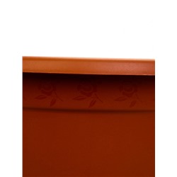 Горшок для цветов с поддоном «Борнео», 25.8 л, пластиковый, цвет терракотовый