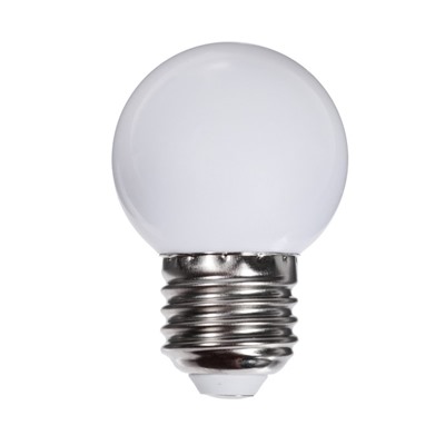Лампа светодиодная Luazon Lighting, G45, Е27, 1.5 Вт, для белт-лайта, т-белая наб 20 шт