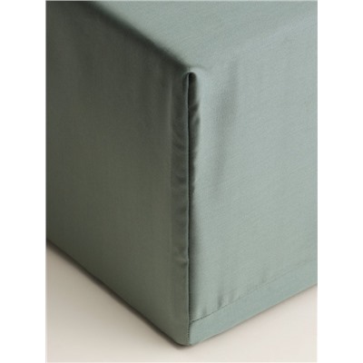 Простыня на резинке евро SL Home Tencel, 200×200+30 см, оливковая, тенсель