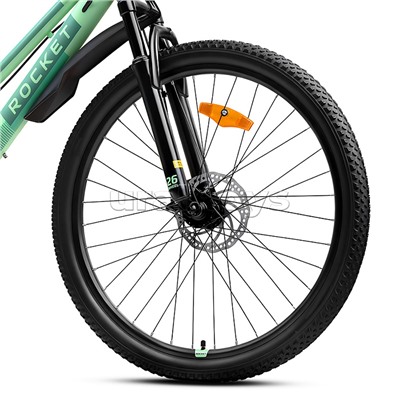 Велосипед 26" Rocket lady Alloy 26, цвет светло-зеленый, размер 17"