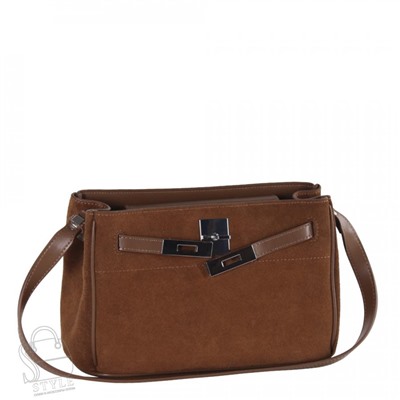 Сумка женская кожаная 6463BDAA brown Baidou
