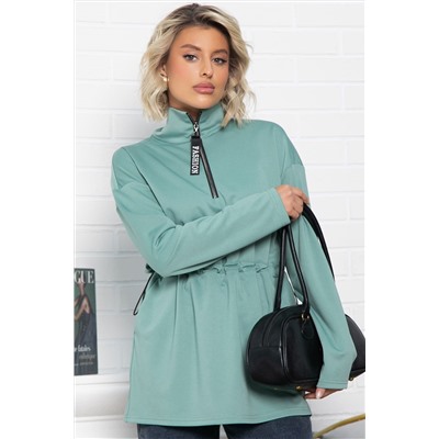 Блуза Долгожданная встреча (зеленая) Б15080-5М