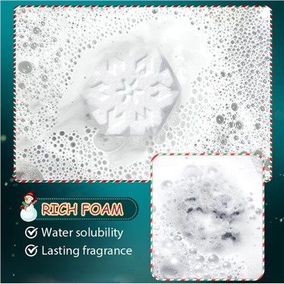 Бомбочка для ванны СНЕЖИНКА Sadoer, 100 гр.