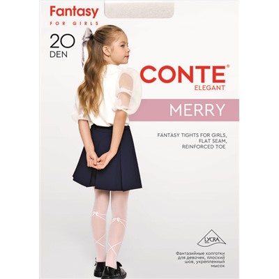 CONTE Колготки с имитацией шнуровки с бантиком MERRY