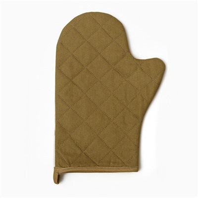 Варежка-прихватка «Этель» Esthetics, 20×28 см, саржа, хлопок 100%, ватин 250 г/м²