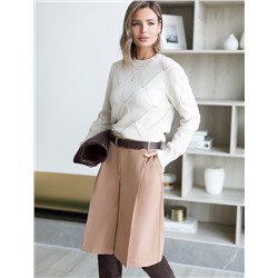 Шорты-бермуды  из эластичной поливискозы