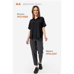 Женская рубашка с коротким рукавом из ткани-жатка Happyfox