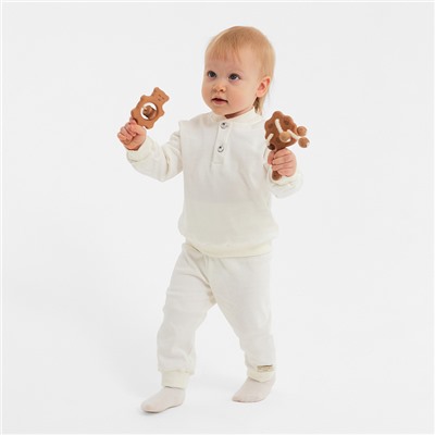 Комплект детский (джемпер, брюки) MINAKU, рост 86-92 см, экрю