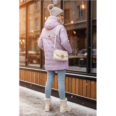 Куртка верблюжья шерсть арт.318 (Сиреневый)