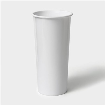 Ваза для цветов BEROSSI Sinty,1.6 л, пластик, снежно-белая