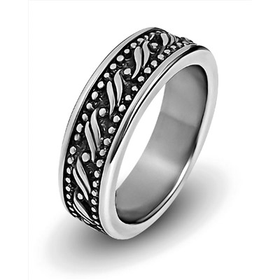 Мужское кольцо из стали