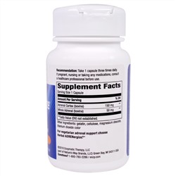 Enzymatic Therapy, ADRENergize, для здоровья надпочечников, 50 веганских капсул