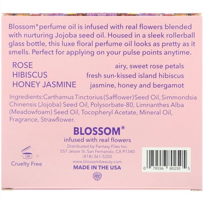 Blossom, Набор роликовых парфюмерных масел, 3 флакона, 3 мл в каждом