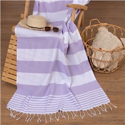 Полотенце - пештемаль пляжное «Фортуна», 100×180 см, хлопок 100%, сиреневое