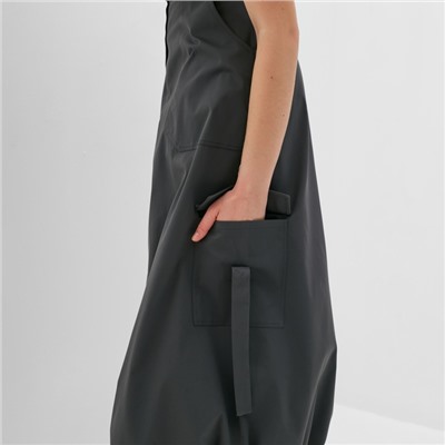 Юбка миди баллон женская MINAKU: Safari, графит, размер 46