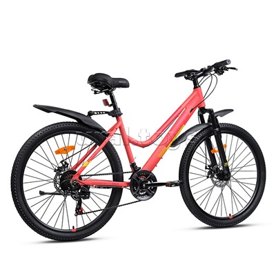 Велосипед 26" Rocket lady Alloy 26, цвет коралловый, размер 17"
