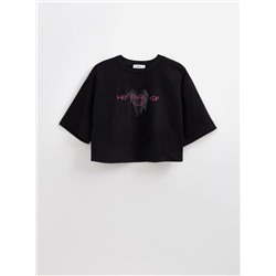 Футболки CONTE LD 2715 Укороченная футболка из хлопка с рисунком