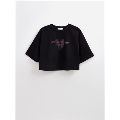 Футболки CONTE LD 2715 Укороченная футболка из хлопка с рисунком