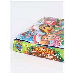 УЦЕНКА Адвент-календарь «Новогодние приключения с Щенячим патрулём», 6 пазлов и 3 игрушки