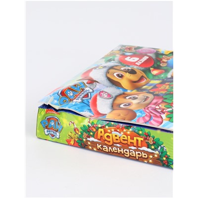 УЦЕНКА Адвент-календарь «Новогодние приключения с Щенячим патрулём», 6 пазлов и 3 игрушки