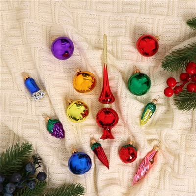 Ёлочные игрушки «Малышок», набор 13 шт., разноцветные