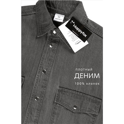 Мужская джинсовая рубашка Happyfox