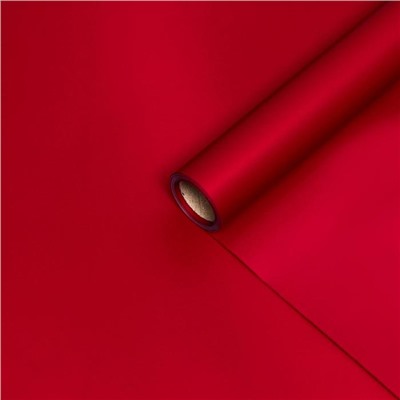 Пленка матовая для цветов и букетов, 65 мкм, винный, 57 см×10 м