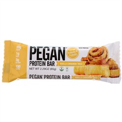 Julian Bakery, PEGAN Protein Bar, Vanilla Cinnamon Twist, 12 Bars, 2.29 oz (65 g) Each