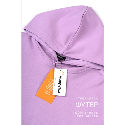 Костюм для девочки оверсайз из футера трехнитки Happyfox