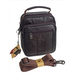 Сумка мужская из натуральной кожи, цвет коричневый