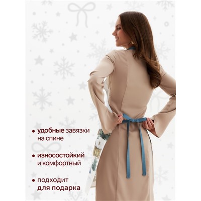 Фартук новогодний «Этель» Forest animals 60×70 см, 100% хл, саржа 190 г/м²