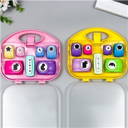 Набор фигурных дыроколов в сундучке (набор 7 шт.), 17×19×4.5 см, МИКС