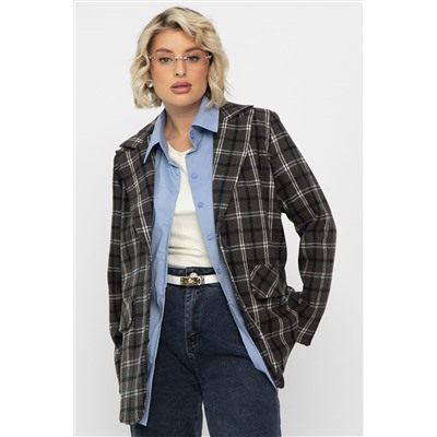 Рубашка Антария (серо-голубая) Б14190-5М