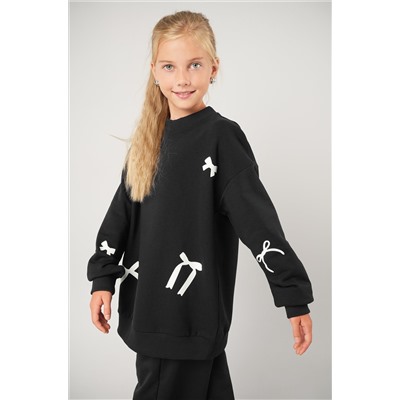 Свитшот оверсайз для девочки из футера трехнитки Happyfox