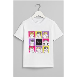 Детская хлопковая футболка Happyfox