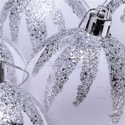 Набор новогодних украшений "Зимняя сказка" (6шт х 6см)