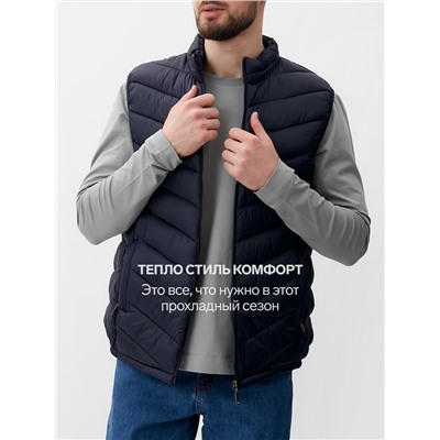 Жилет мужской на молнии MIST, размер 56, синий