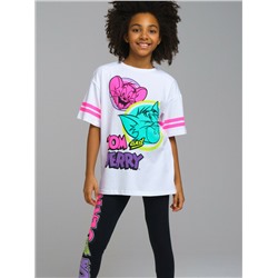 Комплект трикотажный для девочек: фуфайка (футболка), брюки (легинсы)