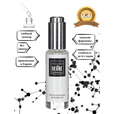 Феромоны молекулярные дропперы мужские Desire Invisible 30 ml
