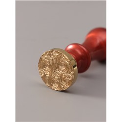 Печать для сургуча с пластиковой ручкой «Розы», 6.3×2.5×2.5 см