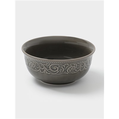 Салатник WY Floral Laceware, 700 мл, d=15 см, фарфор, серая