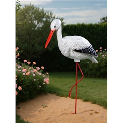 Садовая фигура из полистоуна «Аист», 81×65×20 см